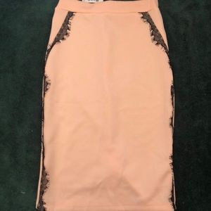 Light pink Charlotte Russe pencil skirt